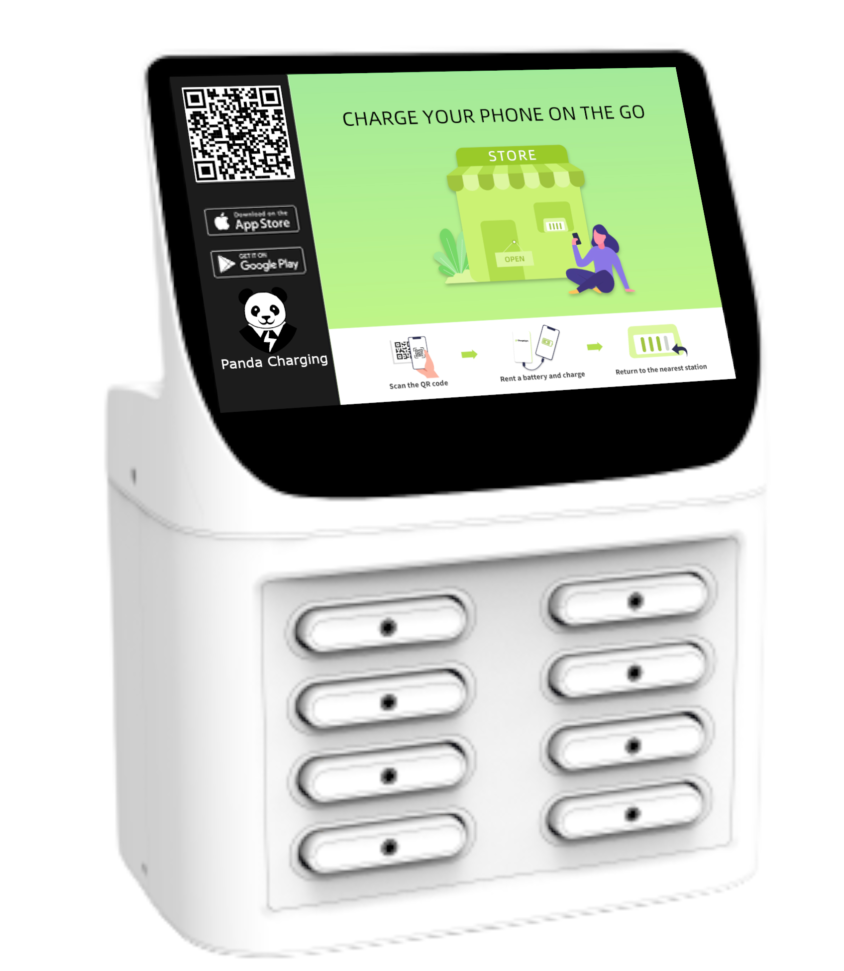 Panda 8-slot charging station